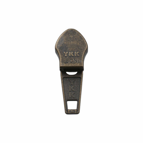 Ohio Travel Bag Zippers #5 Antique Brass, YKK Short Tab Auto Lock Slider, Zinc Alloy, #5CN-3-ANTB 5CN-3-ANTB