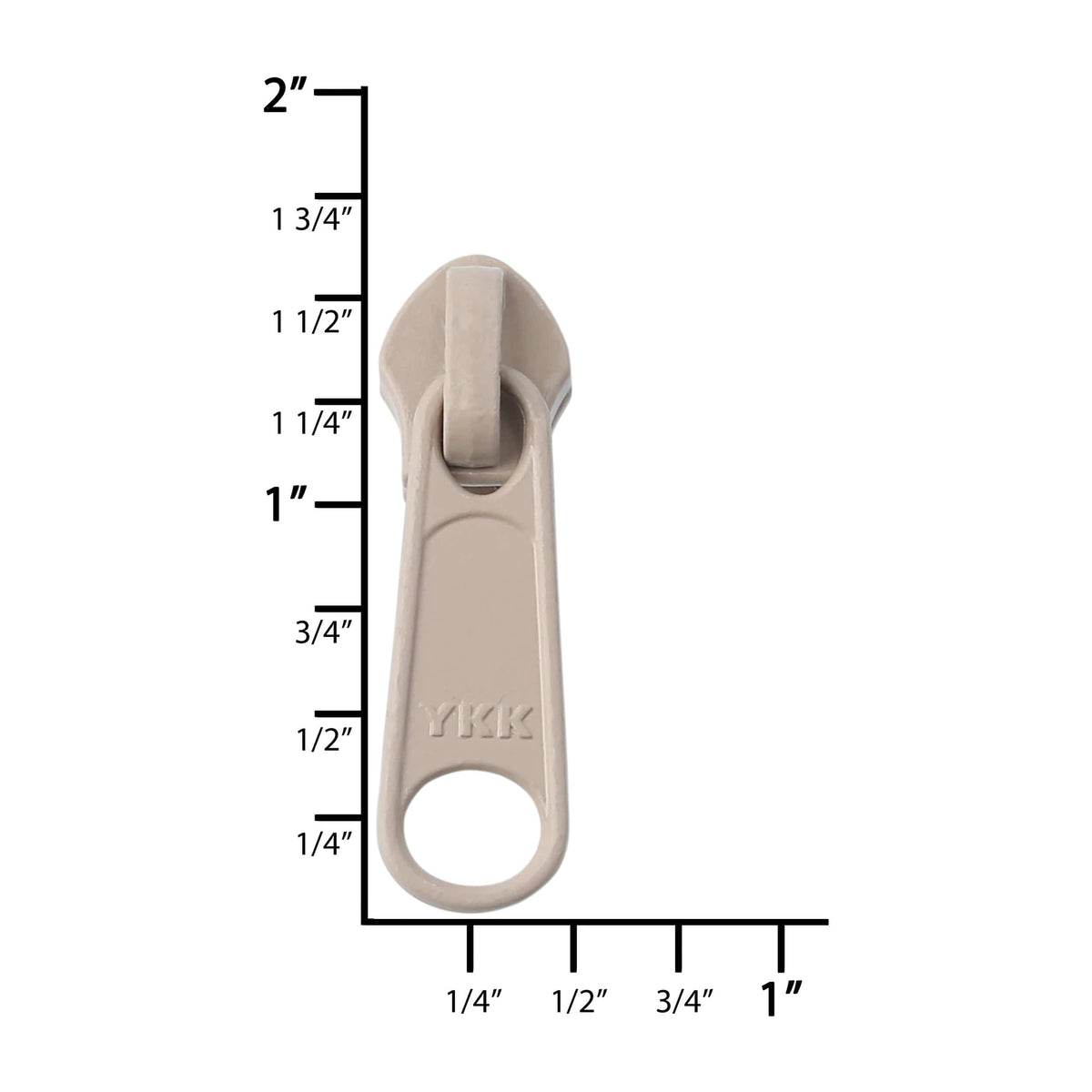 Ohio Travel Bag Zippers #5 Beige, YKK Long Tab Semi Swivel Slider, Zinc, #5CN-1-BGE 5CN-1-BGE