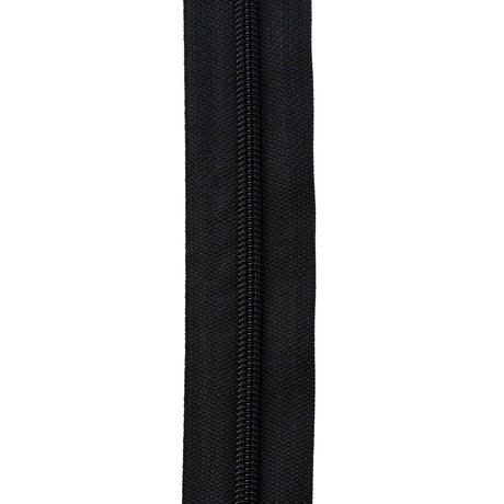 Ohio Travel Bag Zippers #5 Black, Dunlap Coil Chain 5/8in, Zinc Alloy, #DC5-BLK DC5-BLK