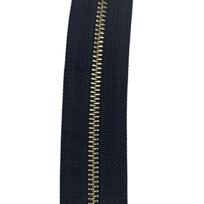 Ohio Travel Bag Zippers #5, Black with Solid Nickel, YKK Zipper Chain, Nickel, #5M-BLK-SNIC 5M-BLK-SNIC