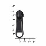 Ohio Travel Bag Zippers #5 Black, YKK Long Tab RC Slider, Zinc Alloy, #5RC-1-BLK 5RC-1-BLK