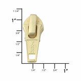 Ohio Travel Bag Zippers #5 Brass, YKK Short Tab Auto Lock Slider, Zinc Alloy, #5CN-3-BP 5CN-3-BP
