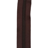 Ohio Travel Bag Zippers #5 Brown, 8" Coil Boot Zipper, Nylon, #560-8-BRO 560-8-BRO