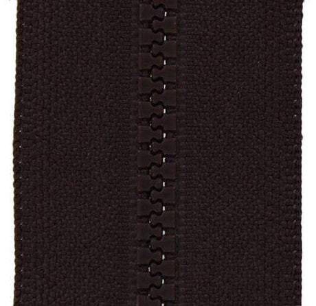 Ohio Travel Bag Zippers #5 Brown, YKK Vislon Chain 3/4in Tape, Vislon, #5V-W-BRO 5V-W-BRO