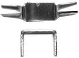Ohio Travel Bag Zippers #5 Nickel, Dunlap 4-Prong Bottom Stop, Zinc Alloy, #DC5-4P-NP DC5-4P-NP