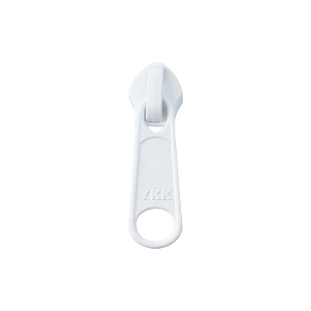 Ohio Travel Bag Zippers #5 White, YKK Long Tab Semi Swivel Slider, Zinc, #5CN-1-WHT 5CN-1-WHT