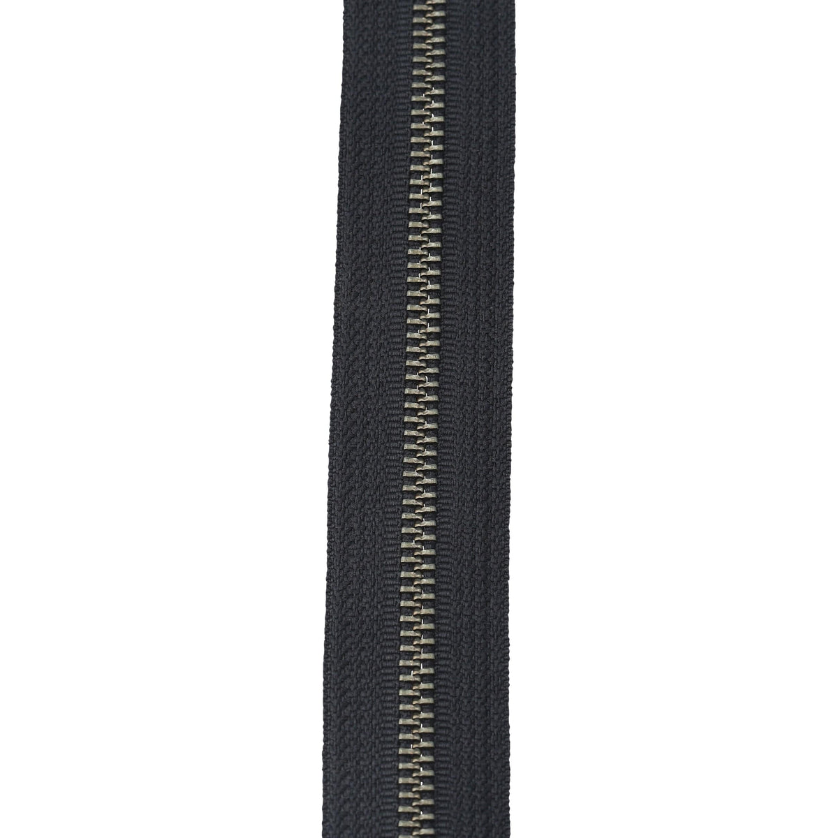 Ohio Travel Bag Zippers #6 Jacket Zipper 30in Black With Antique Nickel Teeth, #6JK-30-BLK-ANTN 6JK-30-BLK-ANTN