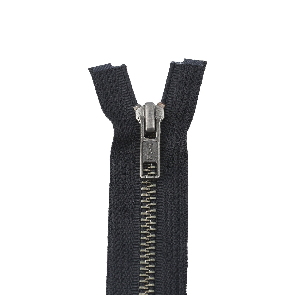 Ohio Travel Bag Zippers #6 Jacket Zipper 30in Black With Antique Nickel Teeth, #6JK-30-BLK-ANTN 6JK-30-BLK-ANTN