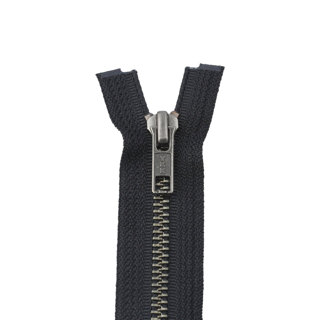 Ohio Travel Bag Zippers #6 Jacket Zipper 30in Black With Antique Nickel Teeth, #6JK-30-BLK-ANTN 6JK-30-BLK-ANTN