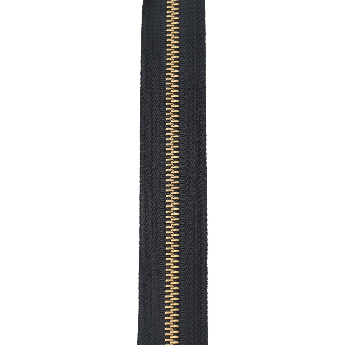 Ohio Travel Bag Zippers #6 Jacket Zipper 30in Black With Brass, #6JK-30-BLK-B 6JK-30-BLK-B