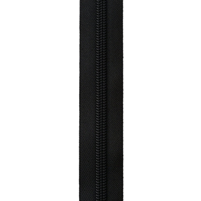 Ohio Travel Bag Zippers #8 Black, YKK 5/8in Tape Water Resistant, Zinc Alloy, #8CWR-BLK 8CWR-BLK