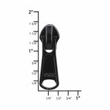 Ohio Travel Bag Zippers #8 Black, YKK Invisible Auto Lock Slider, Zinc Alloy, #8C-7-BLK 8C-7-BLK