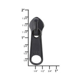 Ohio Travel Bag Zippers #8 Black, YKK Invisible Non-Lock Slider, Zinc Alloy, #8C-6-BLK 8C-6-BLK