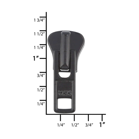 Ohio Travel Bag Zippers #8 Black, YKK Vislon Auto Lock Slider, Zinc Alloy, #8V-1-BLK 8V-1-BLK