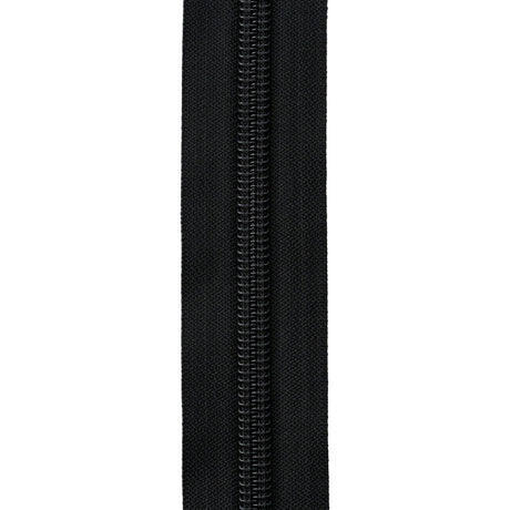 Ohio Travel Bag Zippers #9  Black with Black, YKK Zipper Chain, Zinc Alloy, #9C-BLK 9C-BLK